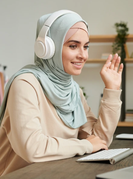 Female learning holy Quran