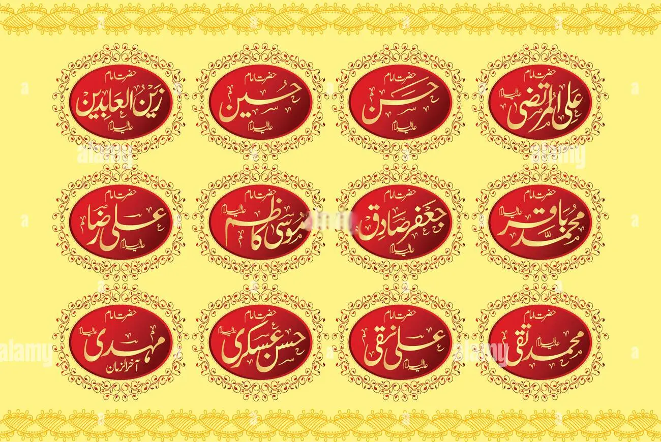 Names of Twelve imams